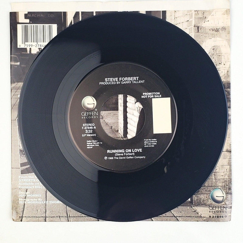 Steve Forbert Running On Love 45 RPM Single Record Geffen 1988 Promo 3