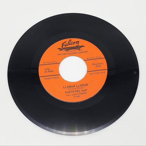 Dueto Del Mar De Brazos En Brazos / Alma Triste Single Record Falcon 1