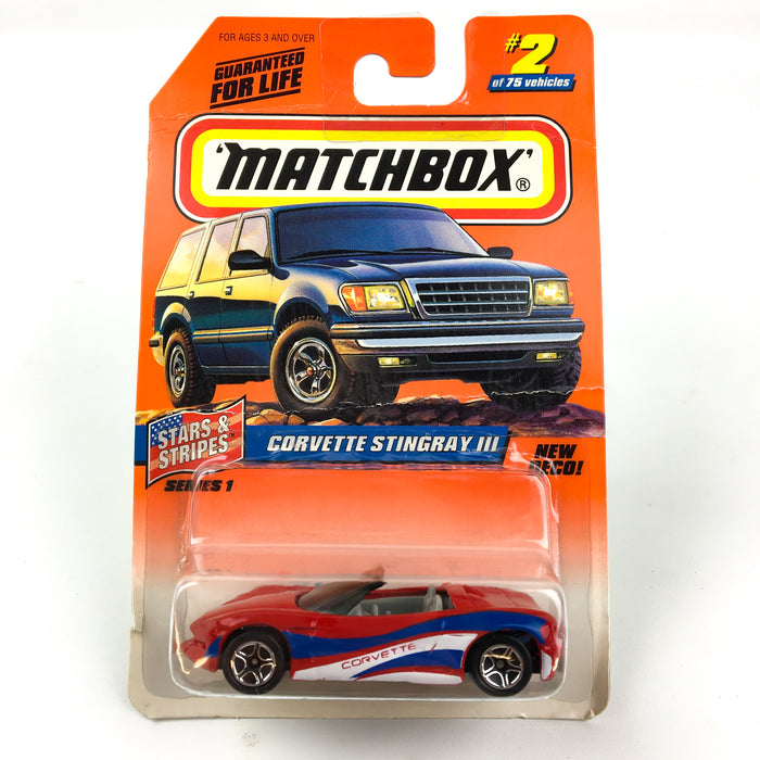 Matchbox 1998 Corvette Stingray III Stars & Stripes #2 of 75 1:64