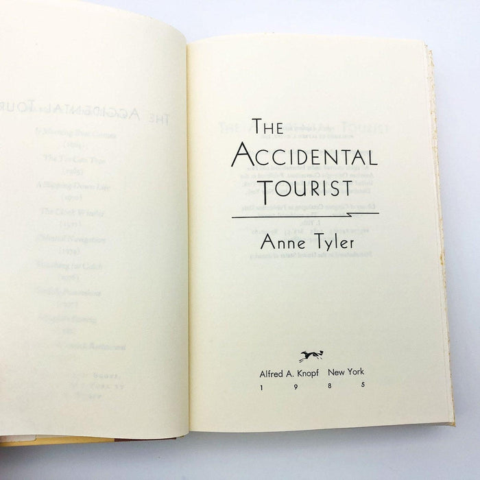 The Accidental Tourist Hardcover Anne Tyler 1985 Dog Kennel Romance 7