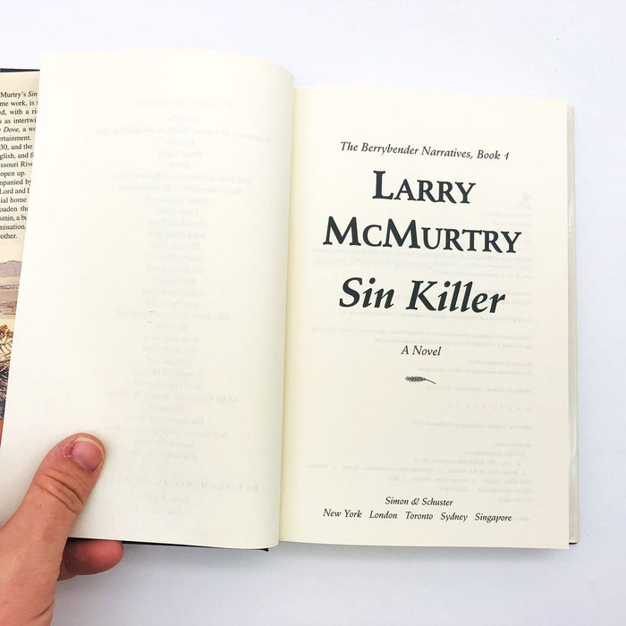 Sin Killer Hardcover Larry McMurtry 2002 Berrybender Narratives 1st Edition 7