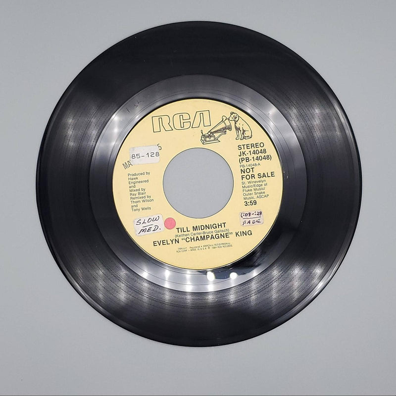 Evelyn King Till Midnight Single Record RCA 1984 JK-14048 PROMO 1