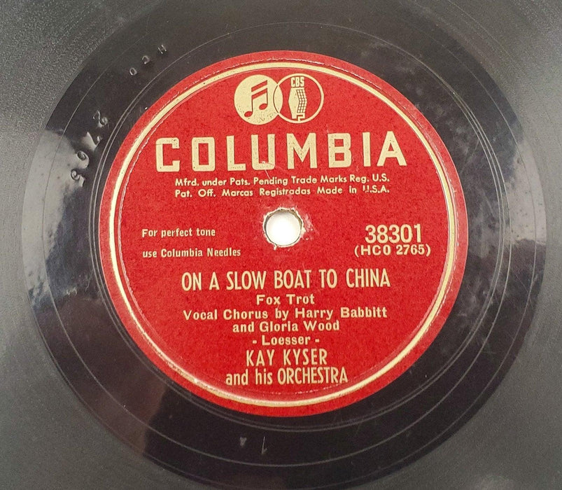 Kay Kyser On A Slow Boat To China 78 RPM Single Record Columbia 1948 1