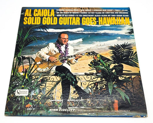Al Caiola Solid Gold Guitar Goes Hawaiian 33 RPM LP Record United 1965 1