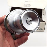 Falcon Door Knob Entry Lock Satin Chrome 26D Keyed Beverly 521DL NOS 1