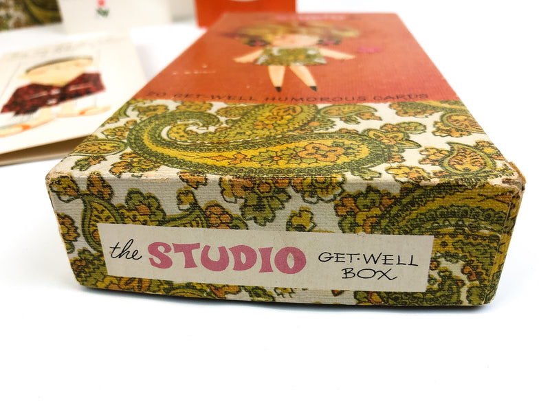 The Studio Box Vintage Get Well Cards Humorous Sunshine Humor UNUSED (13 cards)