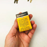 2ct Vintage No 3 Master Lock Padlock 1-1/8" Shackle New NOS Keyed Alike 3773 3