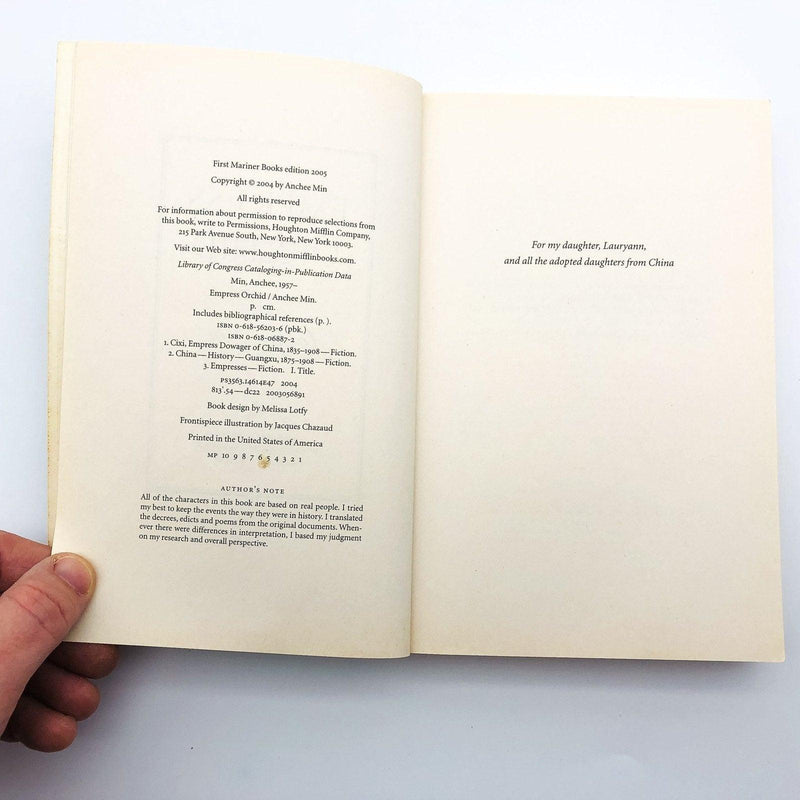 Empress Orchid Paperback Anchee Min 2005 Chinese Empresses Dowager Guangxu 7