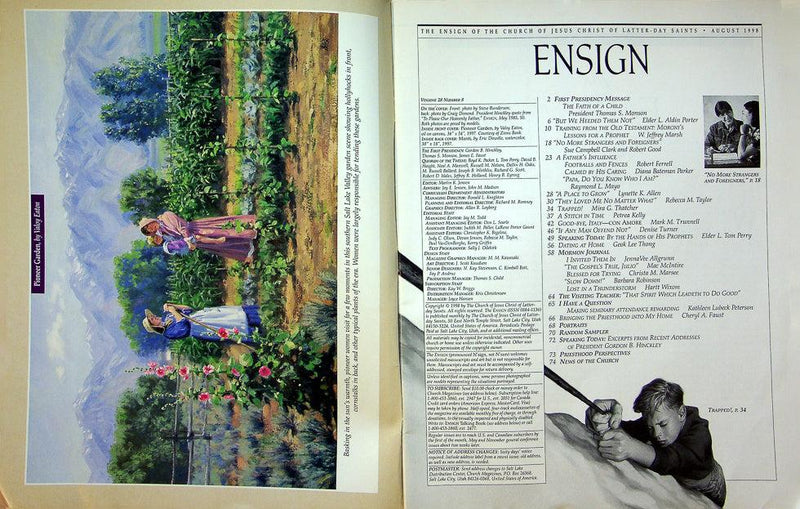 Ensign Magazine August 1998 Vol 28 No 8 A Father's Influence Overcoming Language