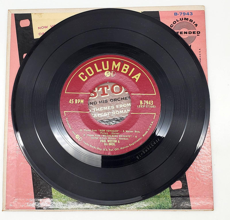 Paul Weston & Orchestra Love Music From Hollywood 45 RPM EP Record Columbia 1956 4