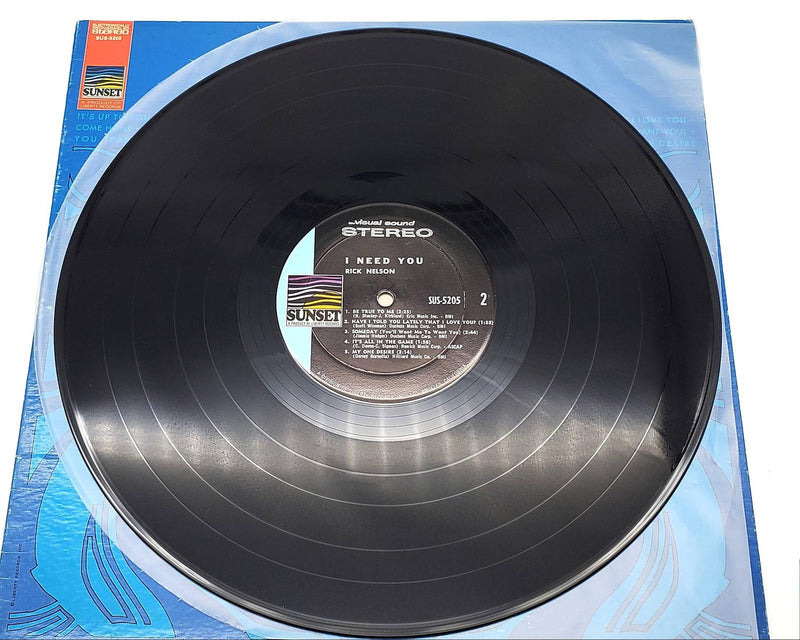 Ricky Nelson I Need You LP Record Sunset Records 1968 SUS-5205 6