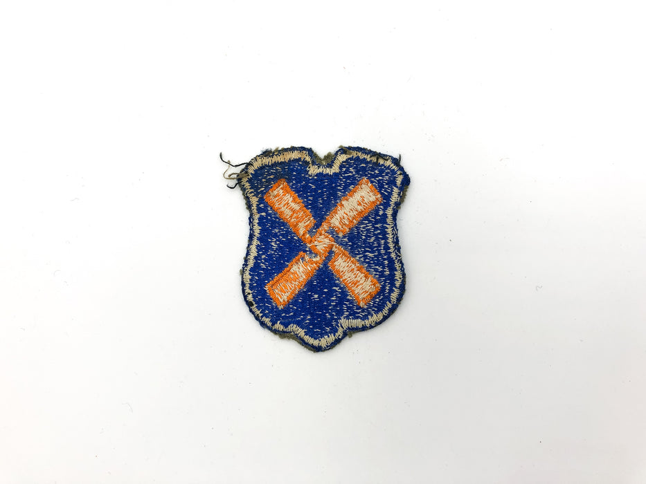 US Army 12th Army Corps Patch WW2 Insignia Military XII Orange Propeller WEAR