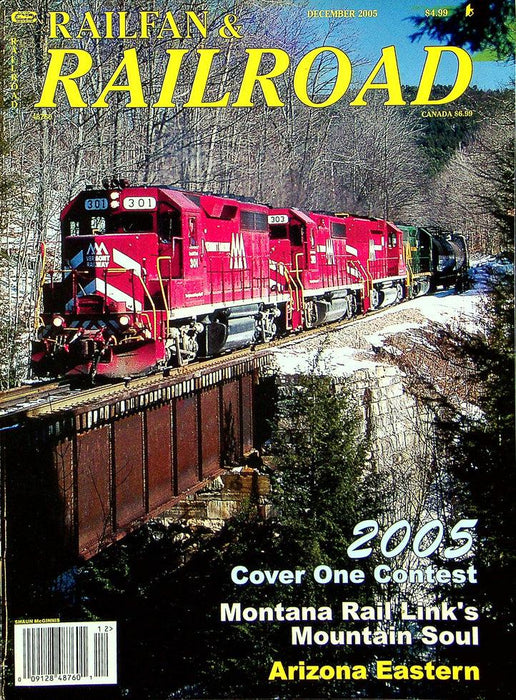 Railfan & Railroad Magazine December 2005 Vol 24 No 12 Cover One Contest Montana