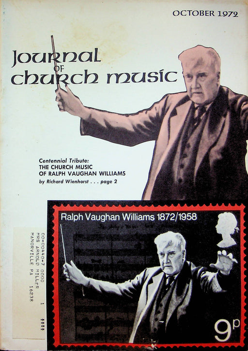 Journal of Church Music Magazine Oct 1972 Church Music of Ralph Vaughan Williams 1