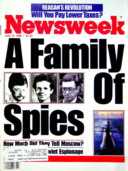 Newsweek Magazine June 1985 Walker Family Spies Russia KGB The Goonies Spielberg 1