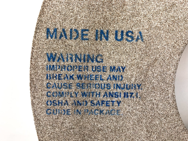 Grinding Wheel 14" Aluminum Oxide 5" Arbor Cylindrical .625" Norton 53A80-18VJN 2