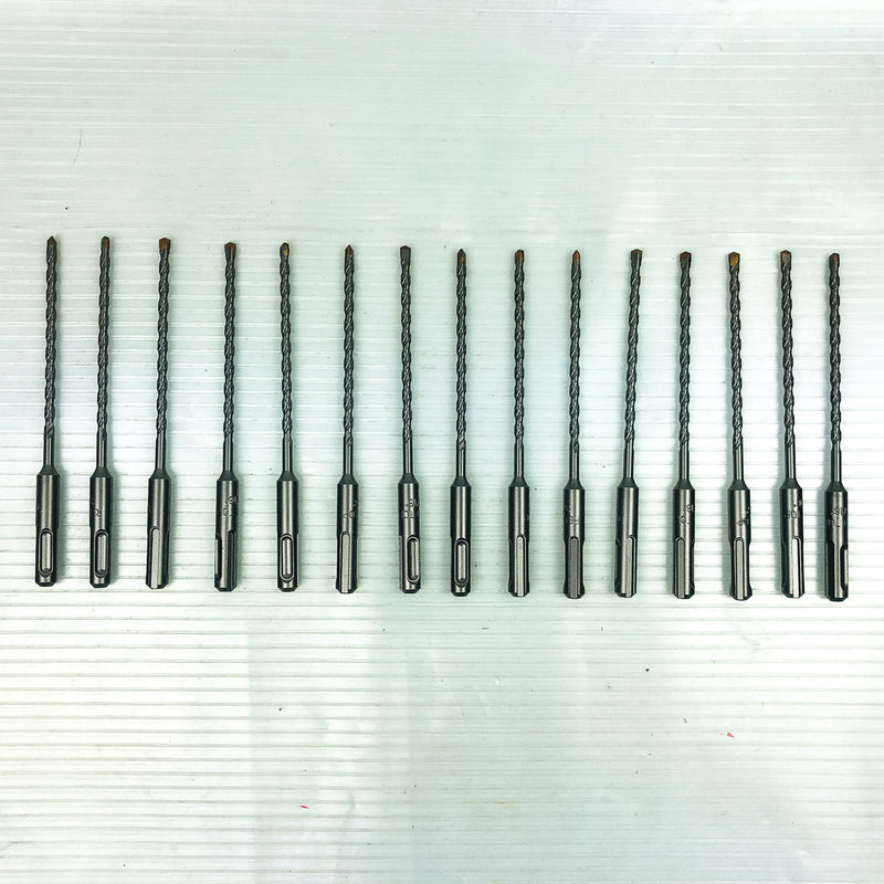 15pk Hammer Drill Bits 3/16 x 6" SDS Plus 3.5" LOC Carbide Tip Concrete Masonry