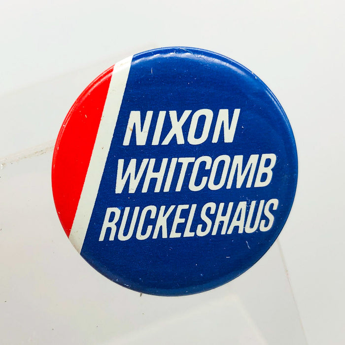 Nixon Whitcomb Ruckelshaus Button 1.25" Presidential Campaign Political 1