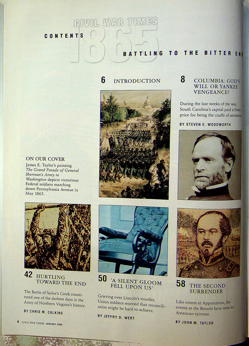 Civil War Times Magazine January 2006 Vol XLIV 6 1865 Battling Until Bitter End 2