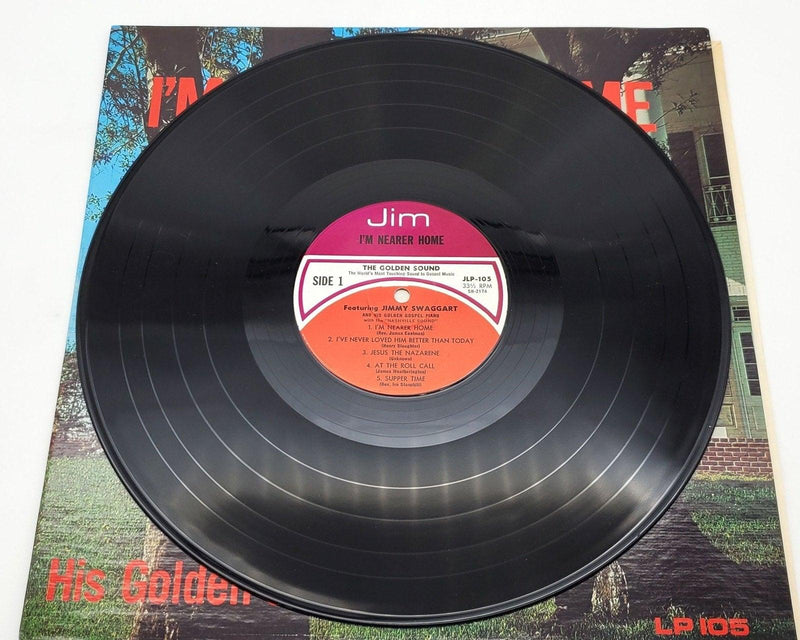 Jimmy Swaggart I'm Nearer Home 33 RPM LP Record Jim Records LP 105 5