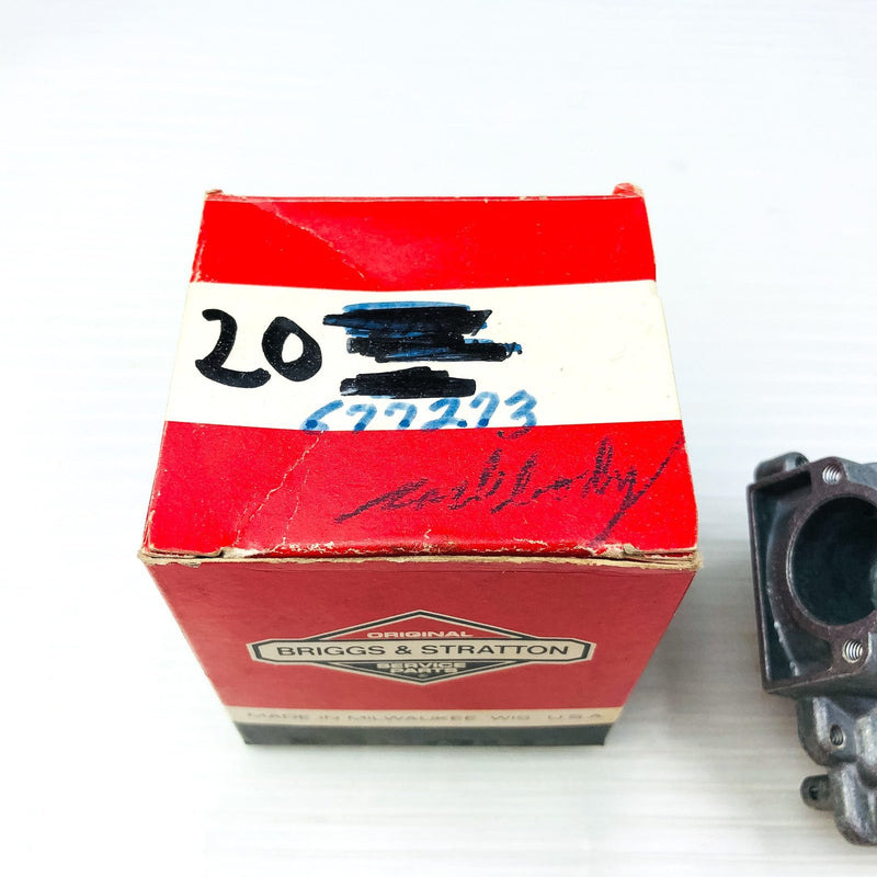 Briggs and Stratton 677273 Carburetor Body Genuine OEM New NOS Replaces 602023 2