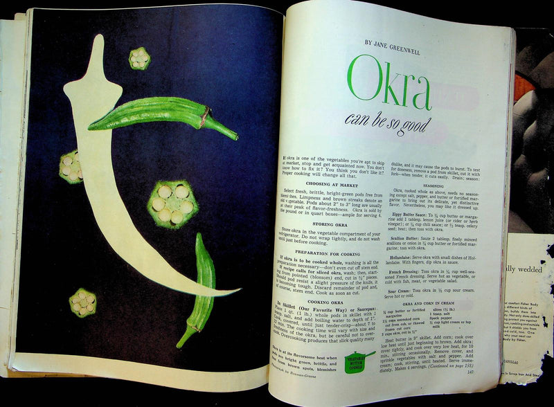 Good Housekeeping Magazine July 1948 U Shaped Floor Plan House Okra Recipe Cook 6
