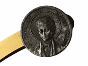 St. Dominic Savio Club Lapel Pin Silver Tone Italy Vintage 1