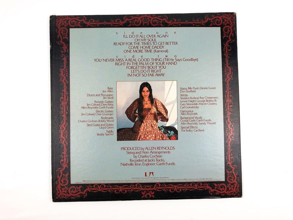Crystal Gayle Crystal Record 33 RPM LP UA-LA614-G United Artists 1976 3