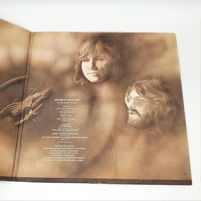 The Moody Blues Seventh Sojourn LP Record Threshold 1972 THS 7 Phillips Press 5