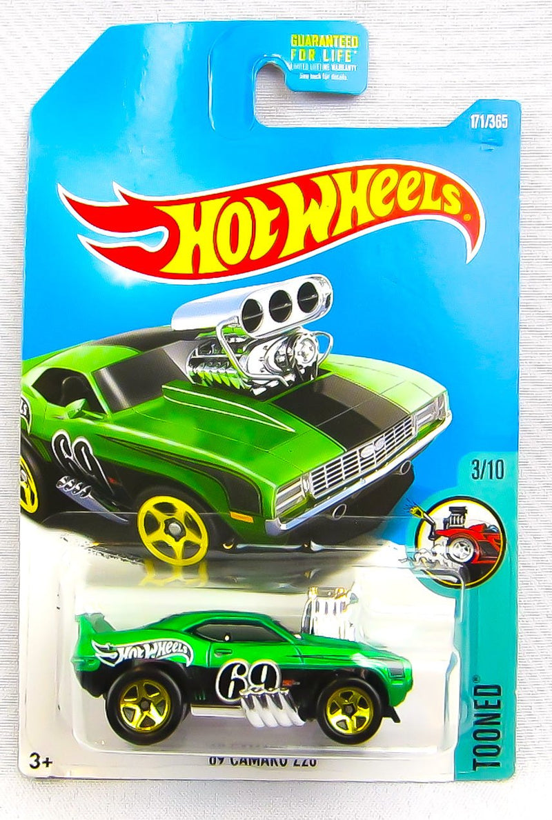 Hot Wheels Tooned Head Starter 145 '69 Camaro Z28 171 Qty 5 NEW Diecast Cars 2