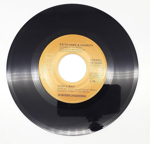 Faith, Hope & Charity To Each His Own 45 RPM Single Record RCA 1975 PB-10343 2
