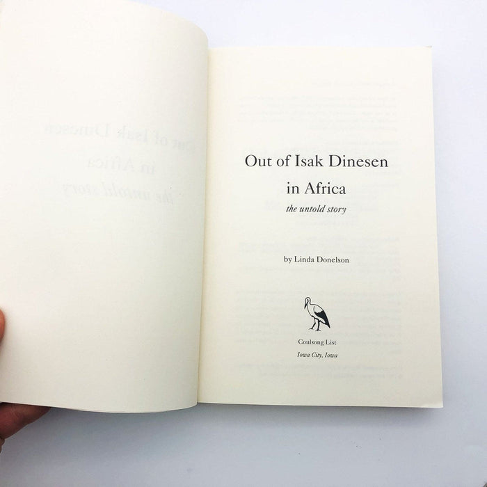 Out of Isak Dinesen In Africa Paperback Linda Donelson 1995 Biography Homes 6