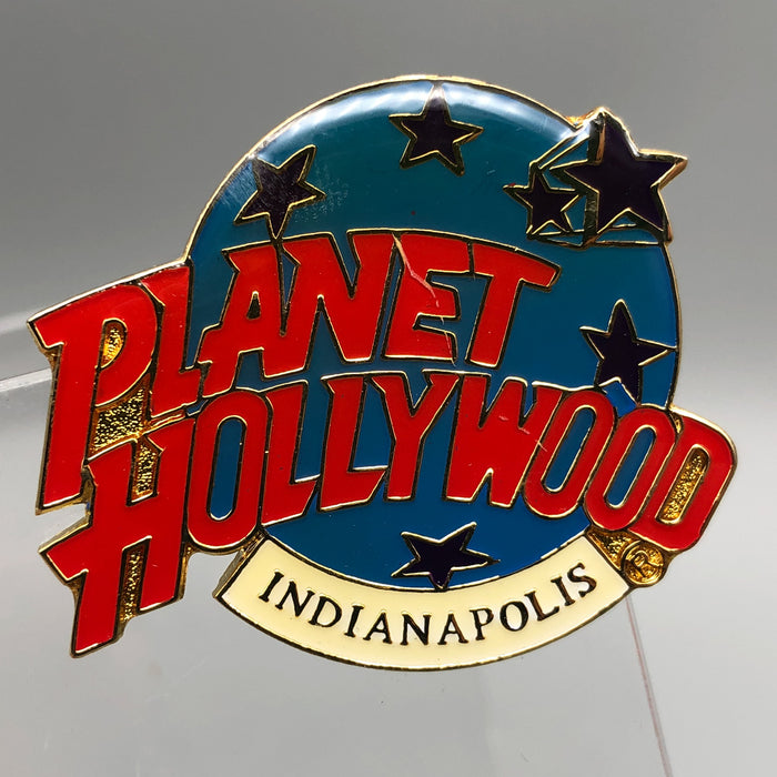 Vintage Planet Hollywood Lapel Pin Indianapolis Enamel Epoxy Restaurant Souvenir