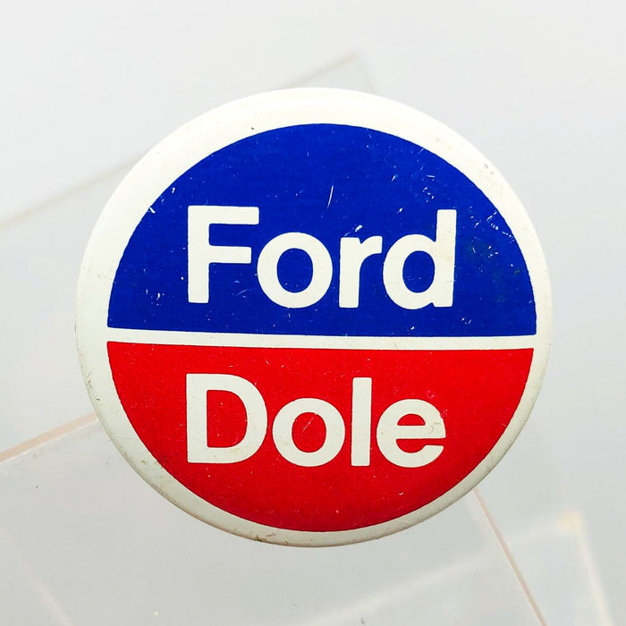 Ford Dole Button Pin 1.25" Gerald Bob Political Campaign President Committee 12