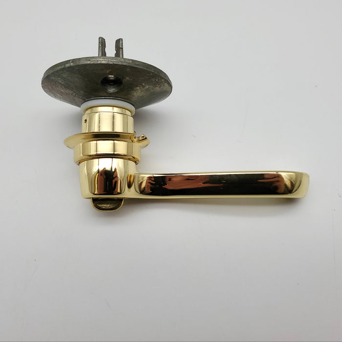 Schlage Lever Handle Polished Brass 605 FLA Flair F605 BS NOS