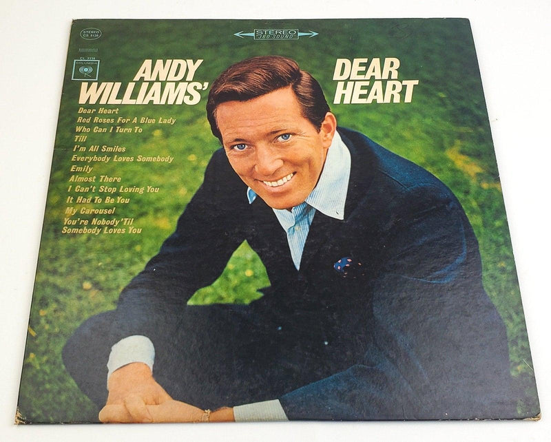 Andy Williams Dear Heart 33 RPM LP Record Columbia 1965 CS 9138 1