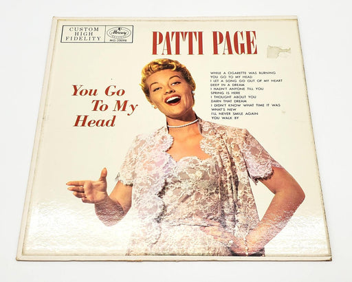 Patti Page You Go To My Head 33 RPM LP Record Mercury 1956 MG-20098 1