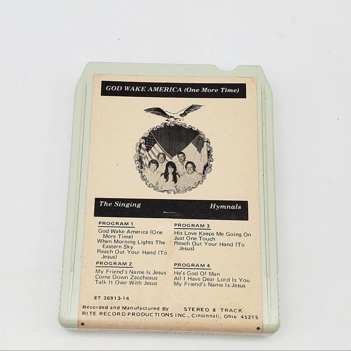 The Singing Hymnals God Wake America (One More Time) 8-Track Tape Album 1976