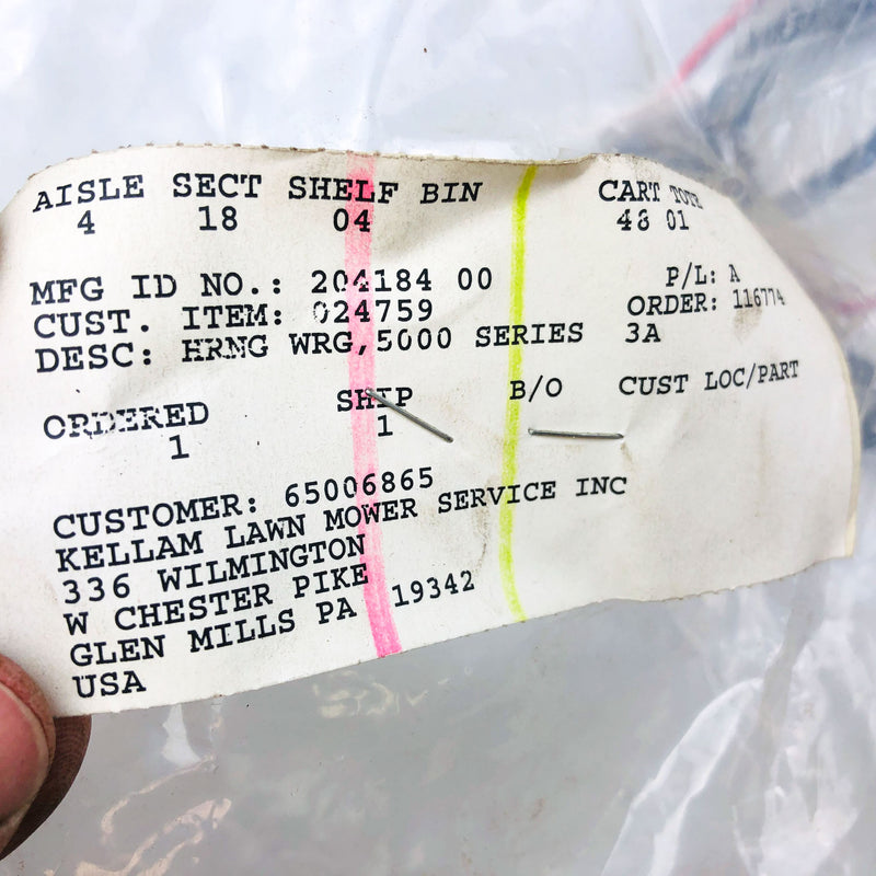 Ariens 20418400 Wiring Harness 5000 Series Lawn Mower 24759 Genuine OEM New NOS