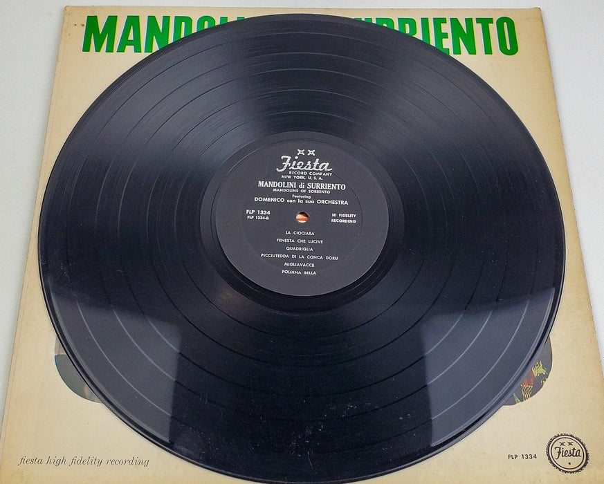 Domenico Con La Sua Orchestra Mandolins Of Sorrento 33 RPM LP Record Fiesta 6