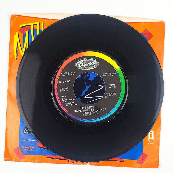 The Motels Shame Record 45 RPM Single B-5497 Capitol Records 1985 4