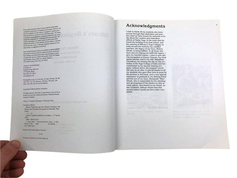 Bikram's Beginning Yoga Class Bikram Choudhury Tarcher Penguin 2nd Edition 2000 7