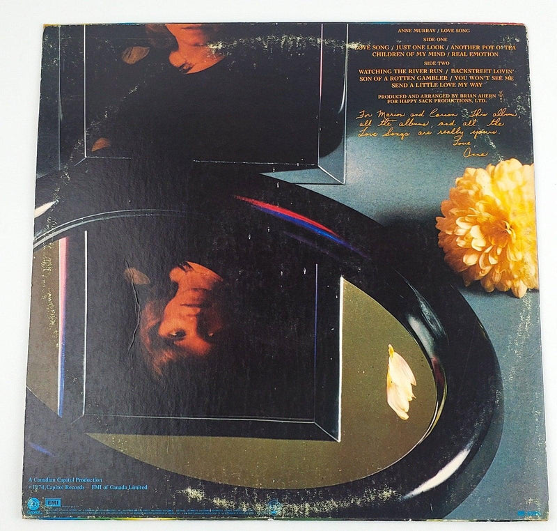 Anne Murray Love Song Record 33 RPM LP ST-11266 Capitol Records 1974 2