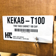 HPC Security Cabinet KEKAB-T100 Barrel Locking Two Tags 100 Key New Old Stock 2