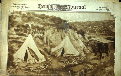 1916 Deutfches Journal German American Newspaper July 9 German prisoners Arosa 1