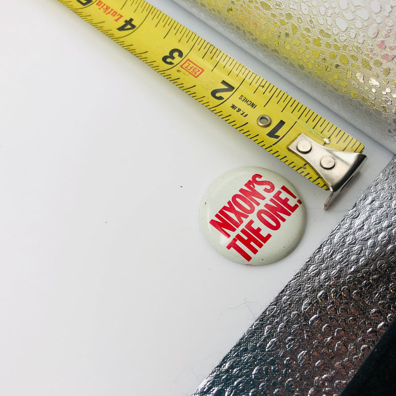 Nixon's The One Button 1" Pinback Presidential Political Campaign Red White 5