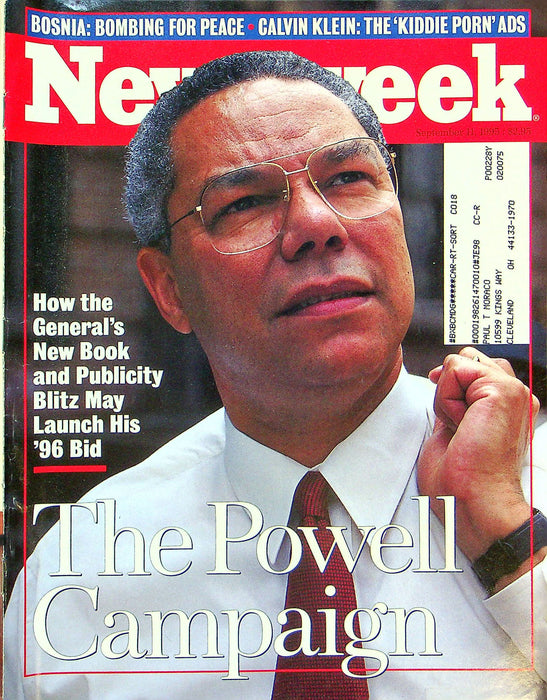 Newsweek Magazine September 11 1995 Colin Powell Presidency Calvin Klein Jean