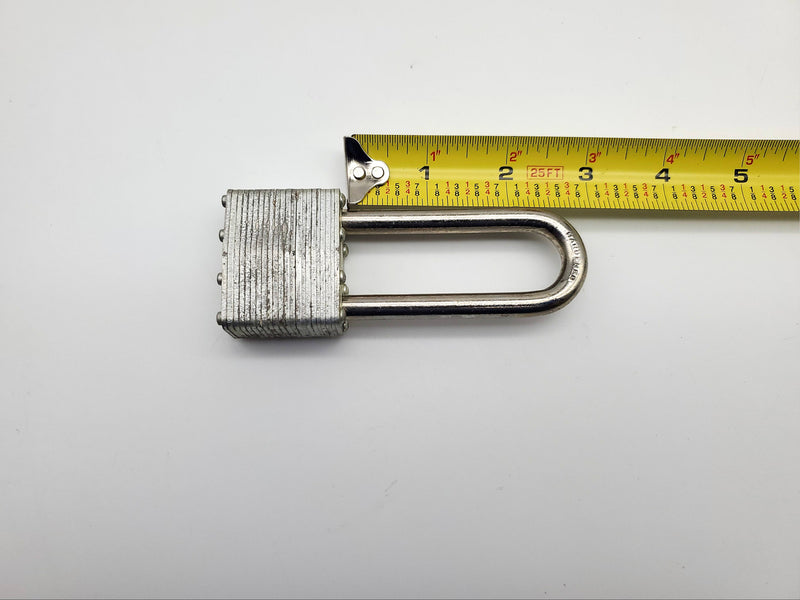 Master Lock Padlock No 1 2-3/4" L x 3/10" D Shackle USA Made Vintage NOS