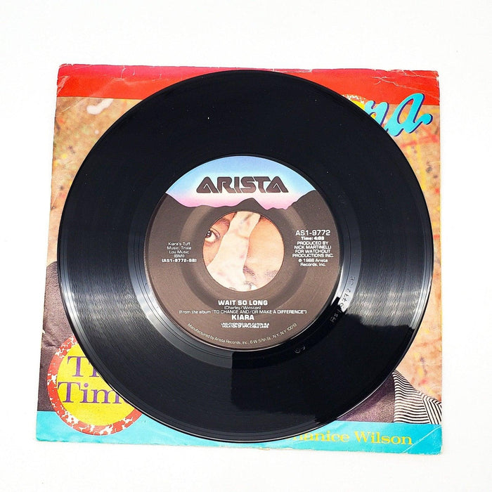 Kiara This Time 45 RPM Single Record Arista 1988 AS1-9772 3