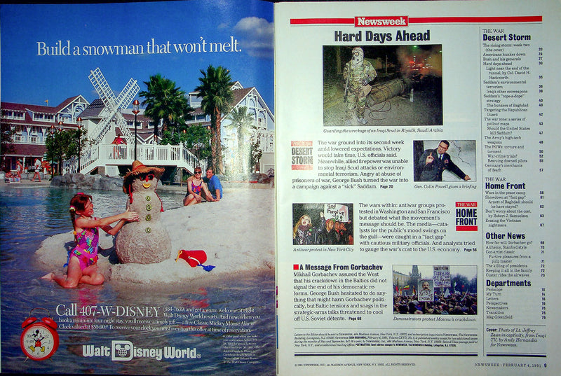 Newsweek Magazine February 4 1991 Desert Storm Gulf War Iraqi Scud Attacks
